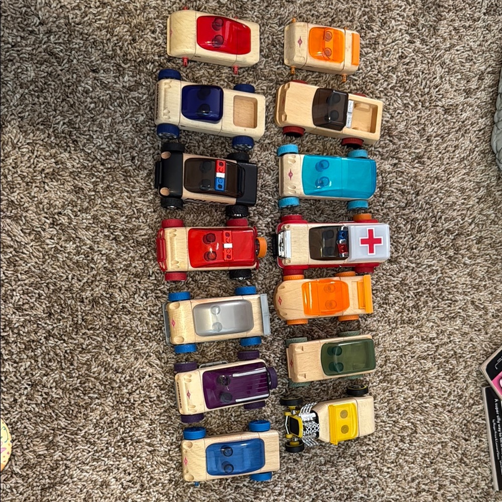 Colorful Die-Cast Toy Car Collection Classic Design
